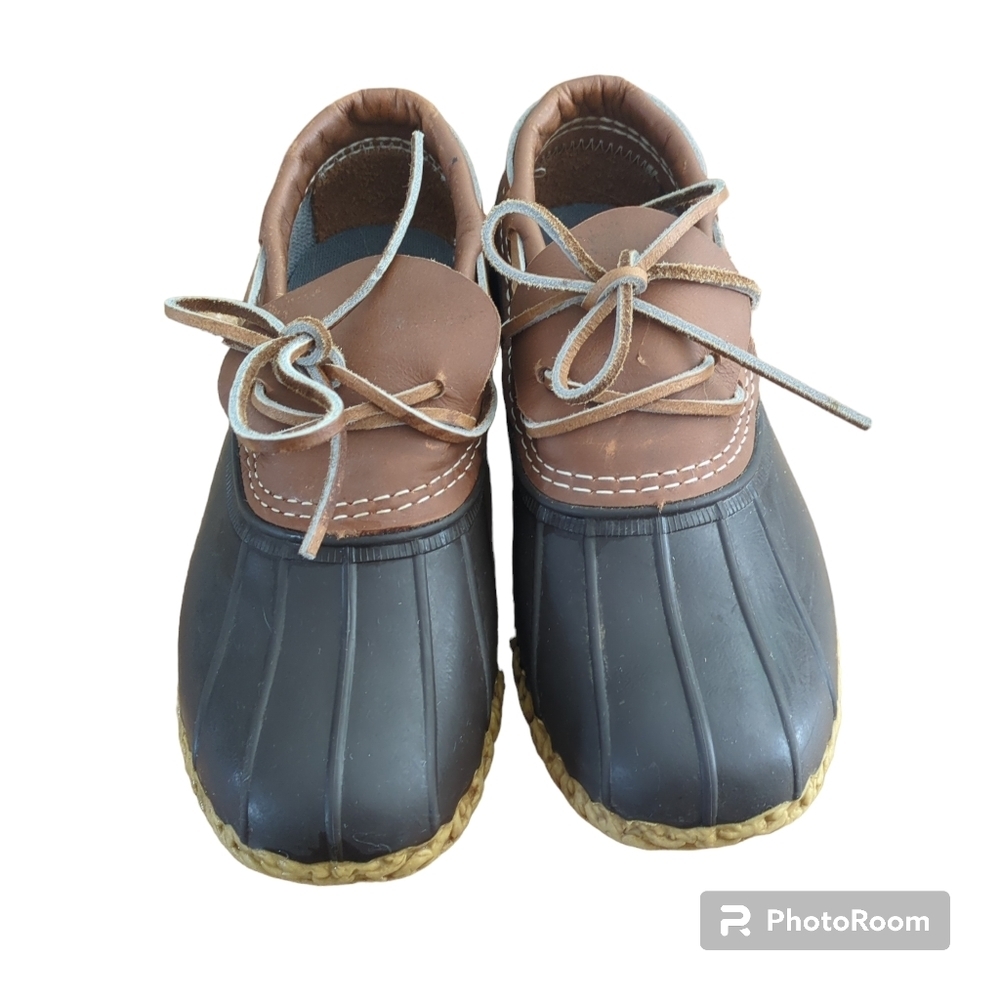 L.L. Bean Bean Boots Ankle Rainboots Size 7W Like New Condition!